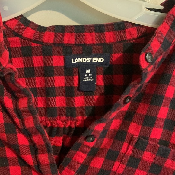 Lands End Long Sleeved Flannel - Picture 2 of 4